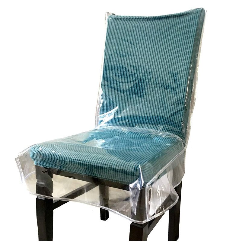 Dining Room/Kitchen Chair Cover/Protector-Heavy Duty Clear No Dust/Spill/Pet view 2