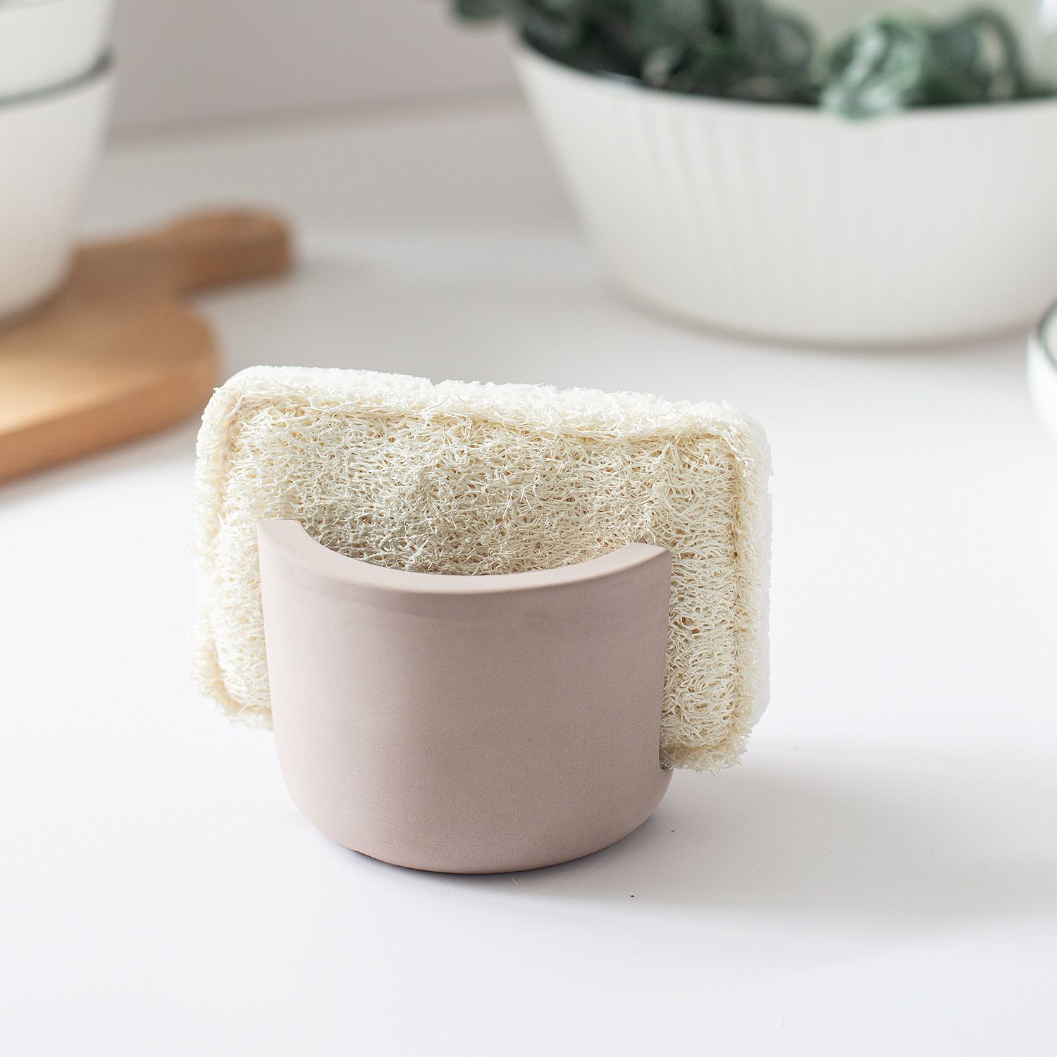 Diatomite Sponge Holder - Quick Dry Kitchen Sink Organizer - Fast Absorbing view 4