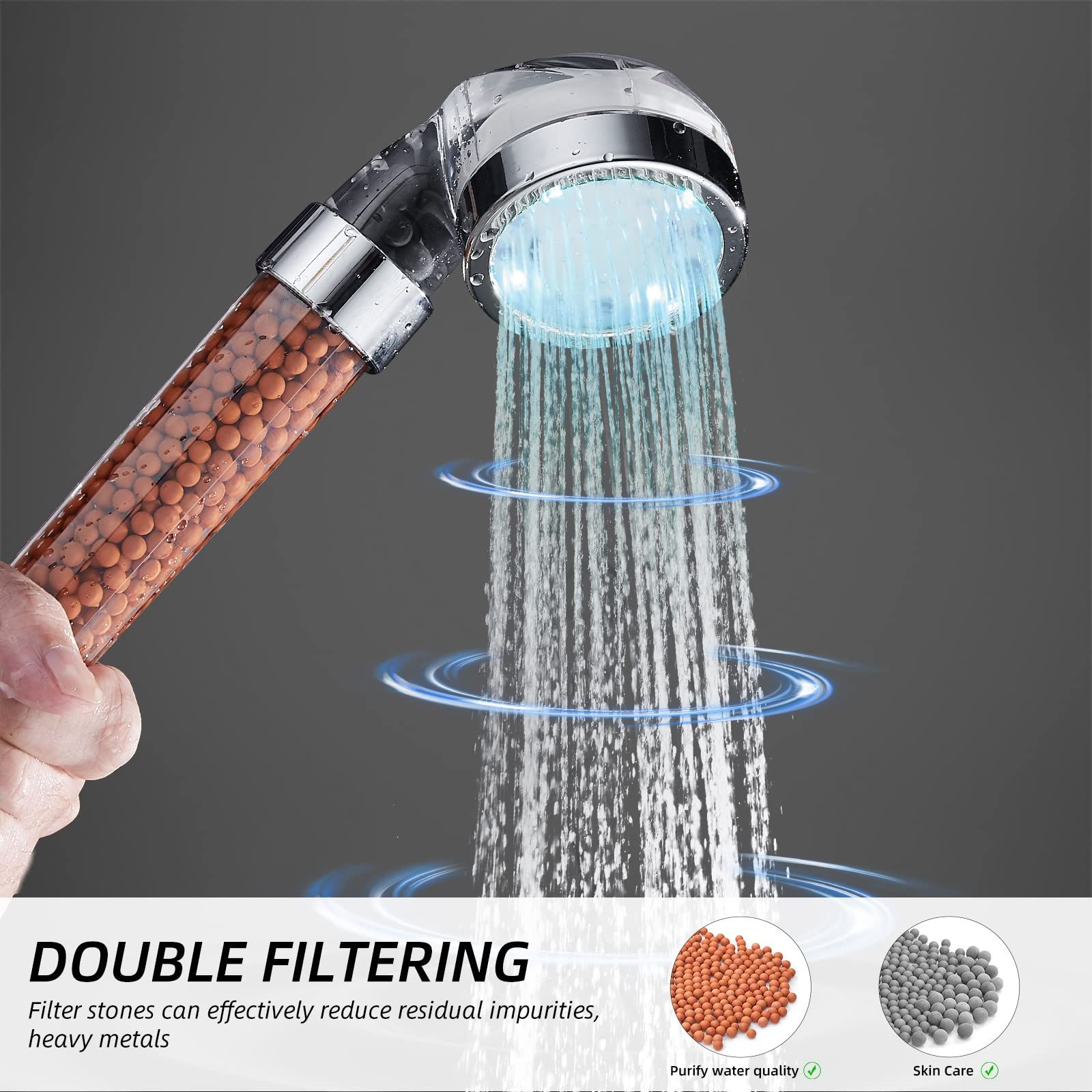Filtered Shower Head with Handheld