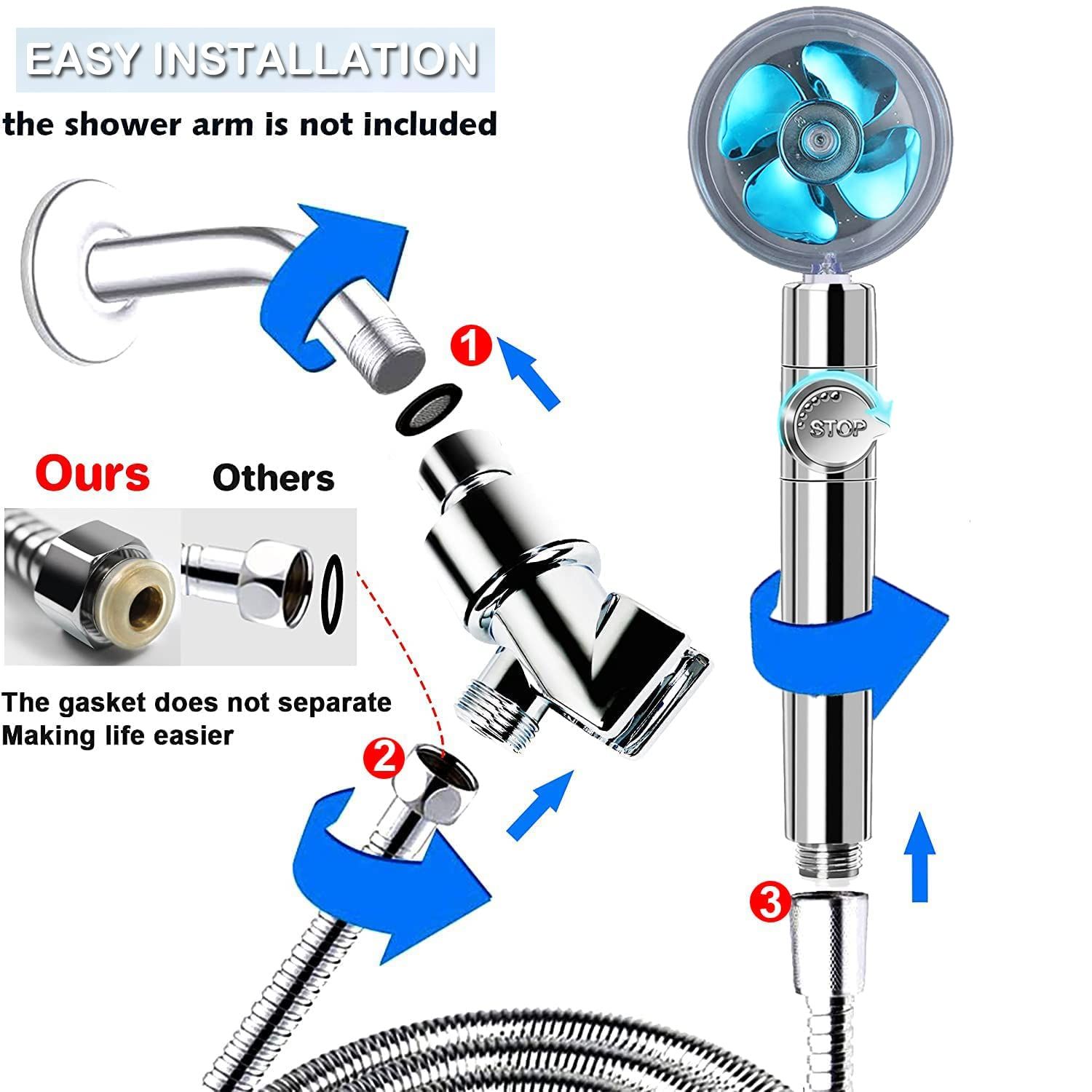 High Pressure Shower Heads view 4