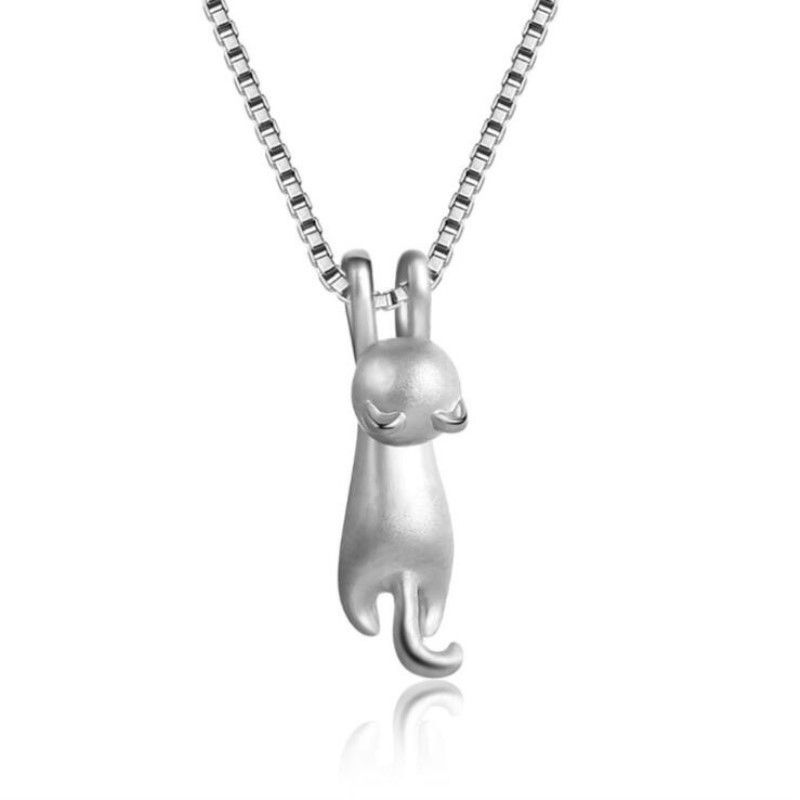 Sterling Silver Cat Necklaces for Women Girls Cat Jewelry for Women Cat
