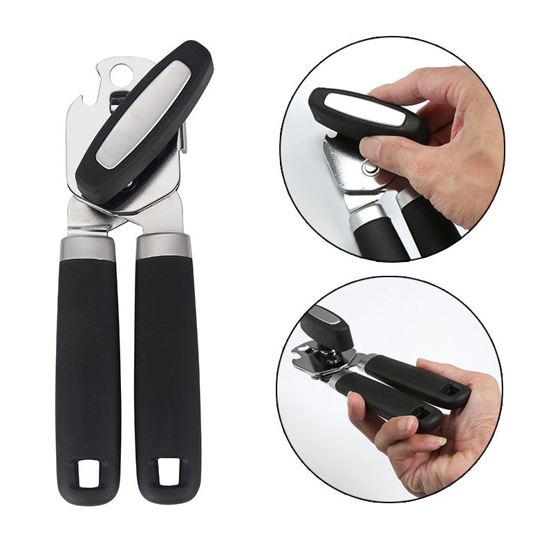 Can Opener Manual Handheld Strong Manual Can Opener Smooth Edge Cut view 3