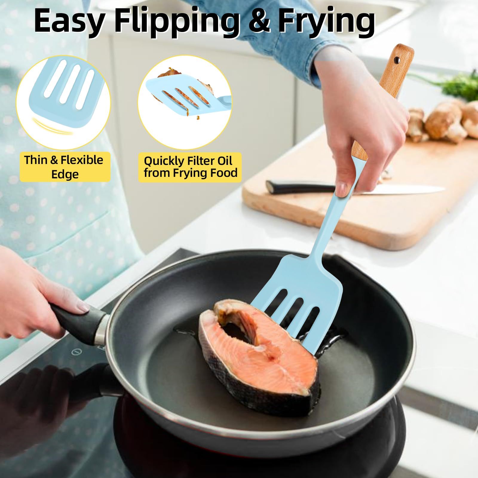 Silicone Cooking Spatula Set view 3