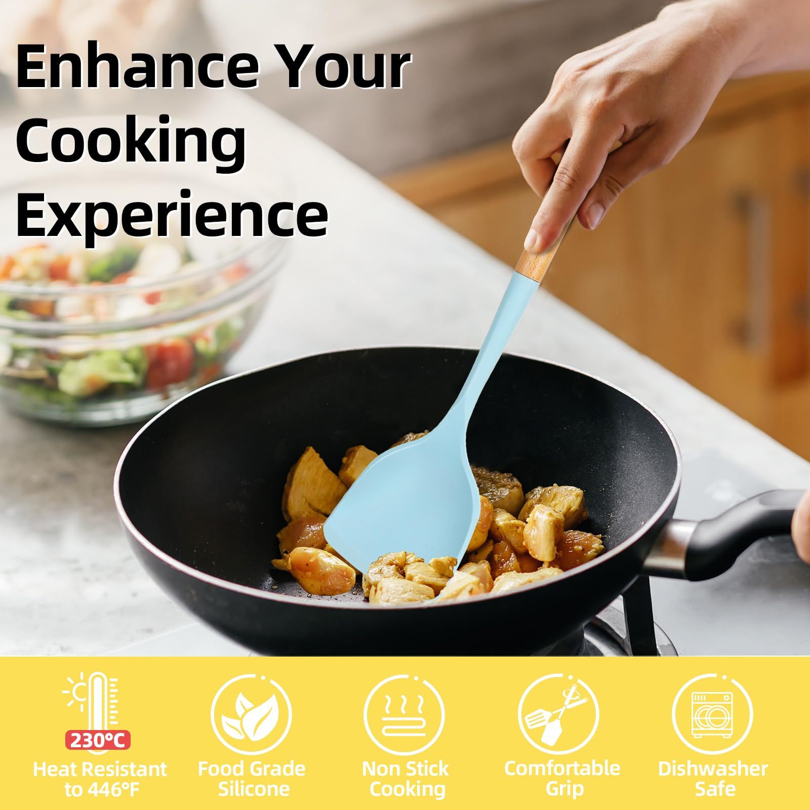 Silicone Cooking Spatula Set view 4