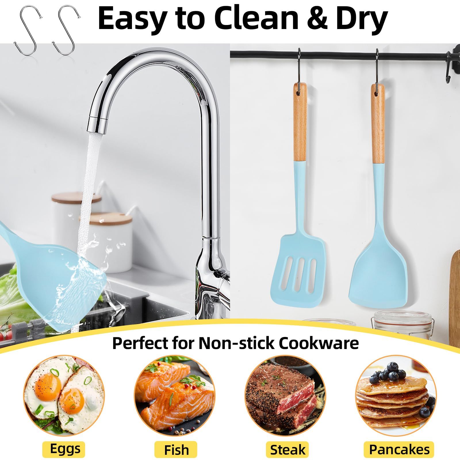 Silicone Cooking Spatula Set view 5