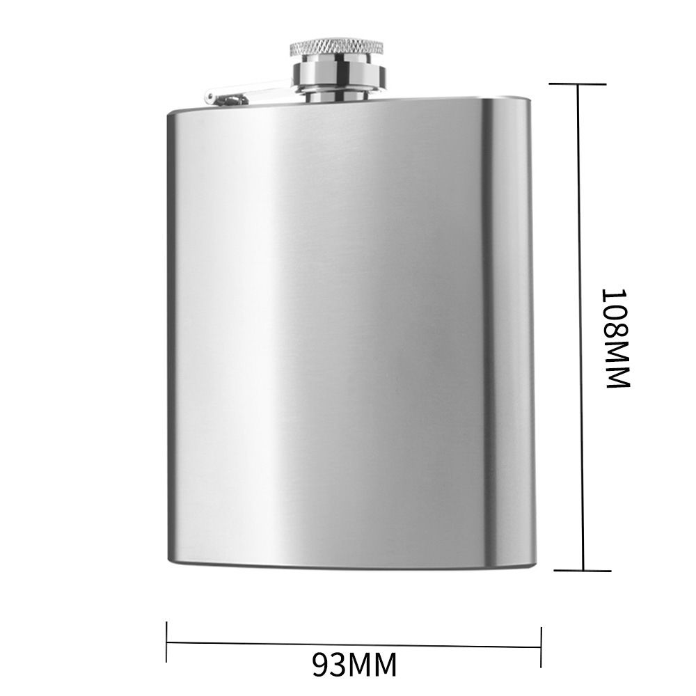 Hip Flask Pocket Alcohol Dranking Flask 7 OZ Stainless Steel Leak proof with view 2