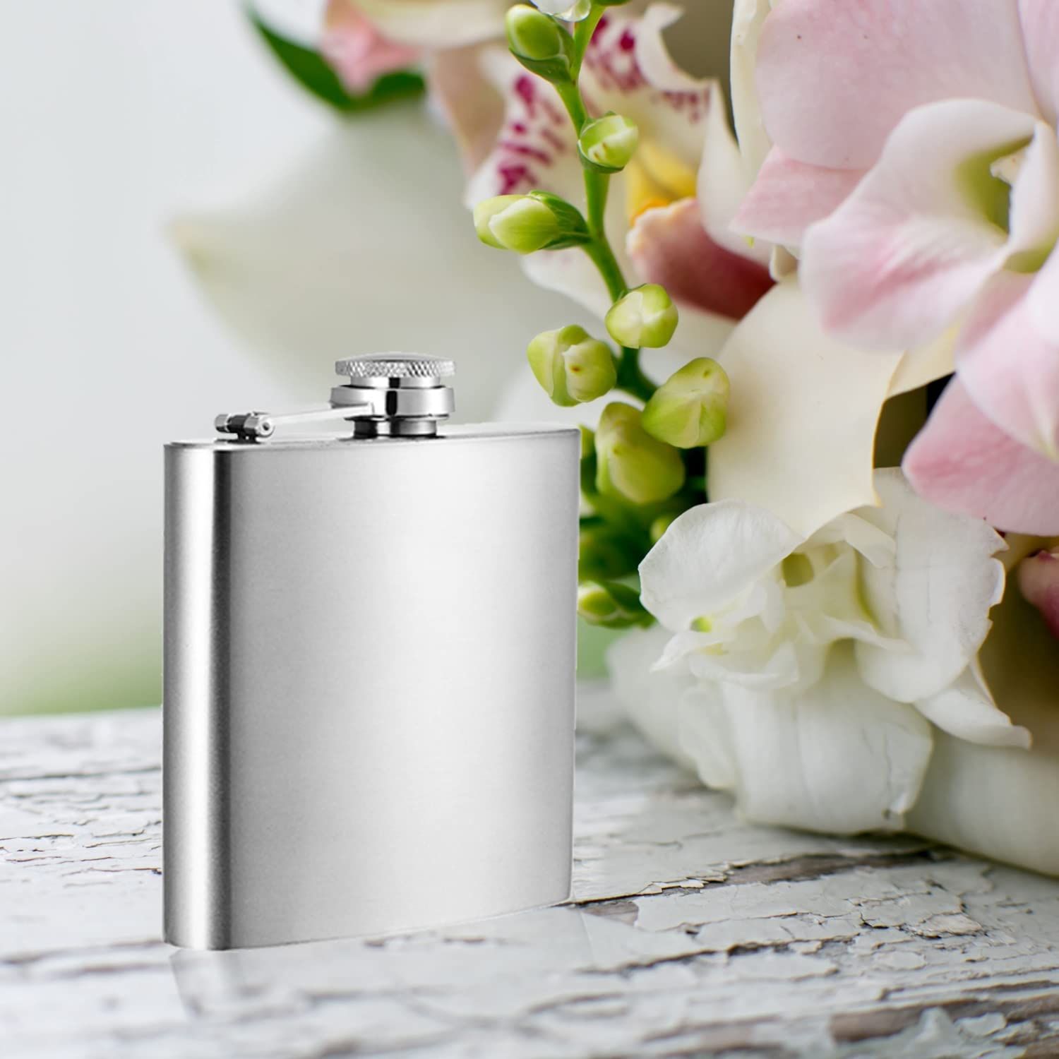 Hip Flask Pocket Alcohol Dranking Flask 7 OZ Stainless Steel Leak proof with view 5