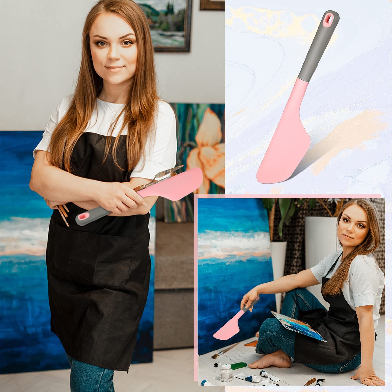 Paint Spatula Silicone Spatula Silicone Art Painting Tools Art Supplies view 3