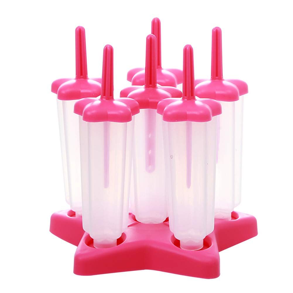Popsicle Molds 6 Pieces Ice Pop Makers Reusable Ice Cream Mold Homemade DIY — image 1