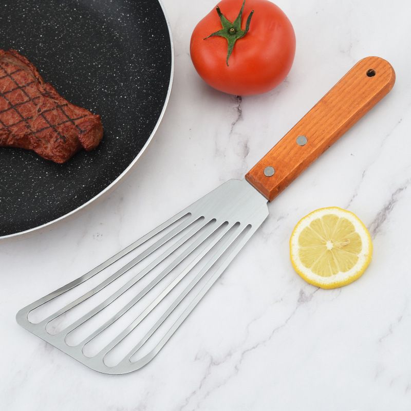 Fish Spatula with Wooden Handle view 5