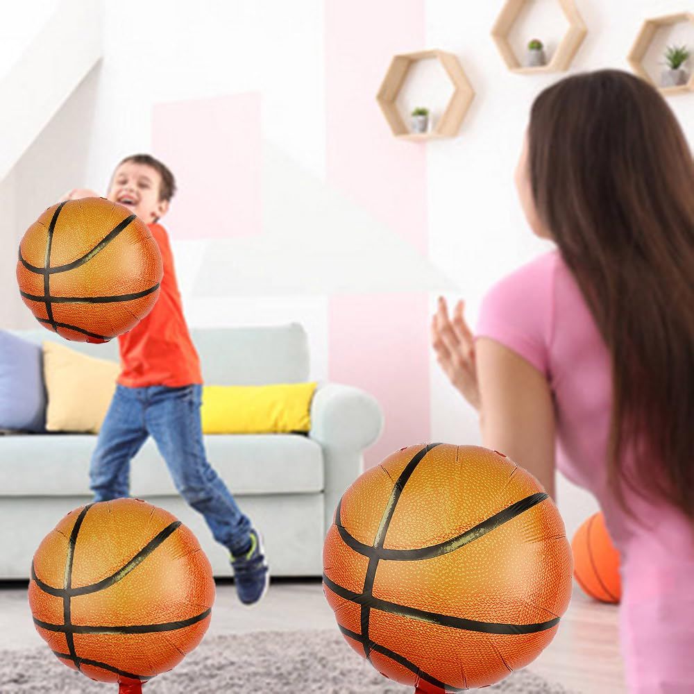 Basketball Balloons Basketball Foil Balloons for Basketball Themed Party view 2