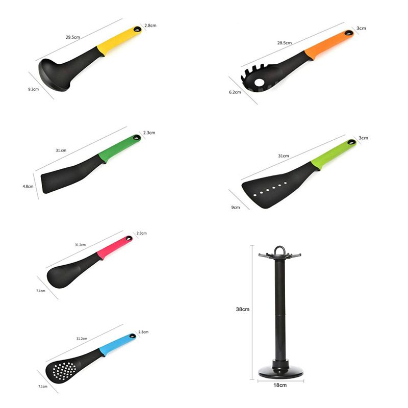 Nylon Kitchenware,6PCS Nylon Non Stick Cooking Utensils Kitchen Cooking Tools view 2
