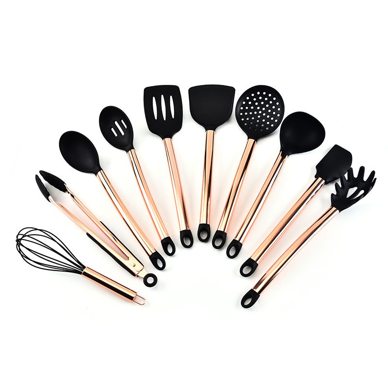 Cooking Spoon,Kitchen Utensil Set,Silicone Cooking Utensil Set, Stainless