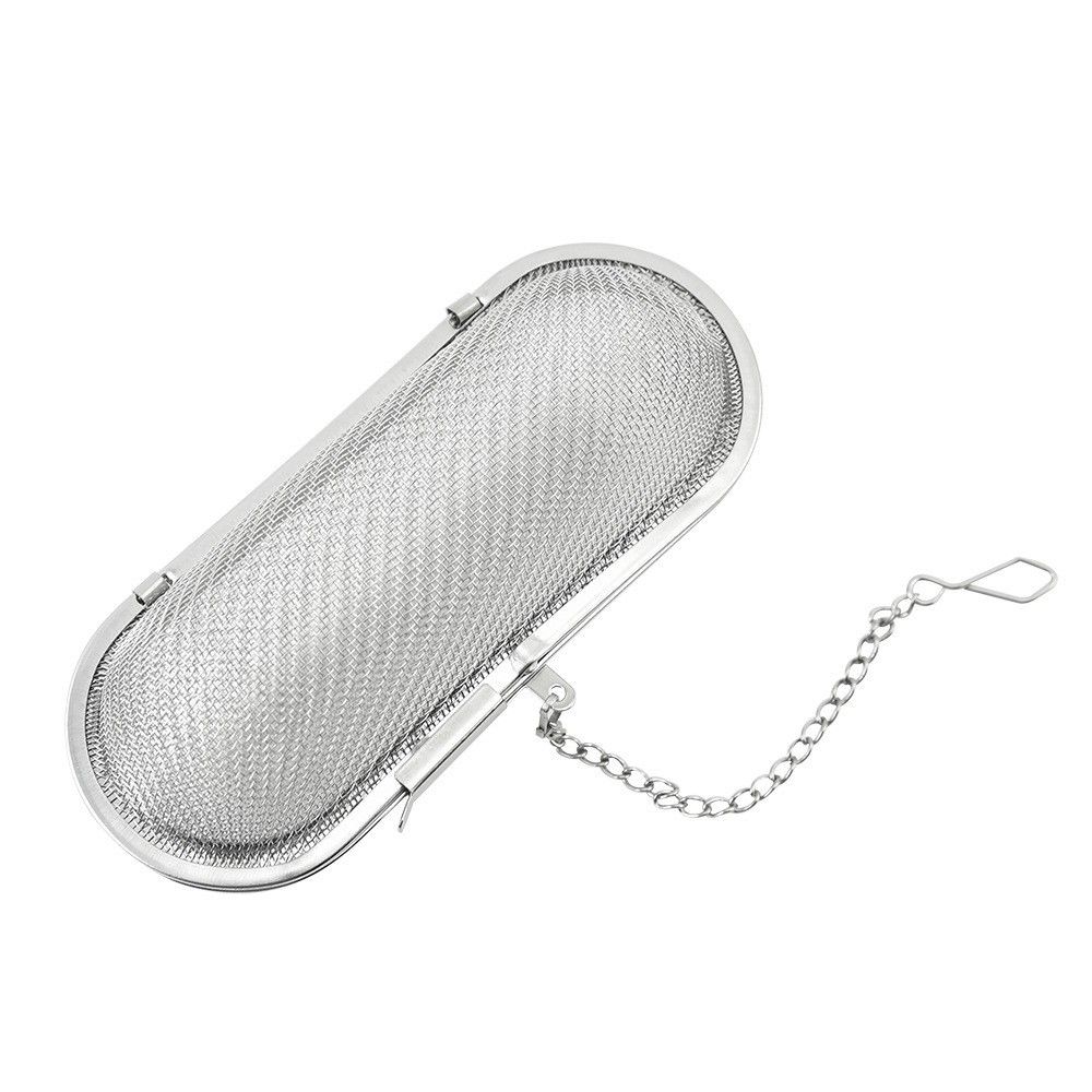 Floating Stainless Steel Mesh Tea Infuser Oval Loose Leaf Tea Steeper Soups