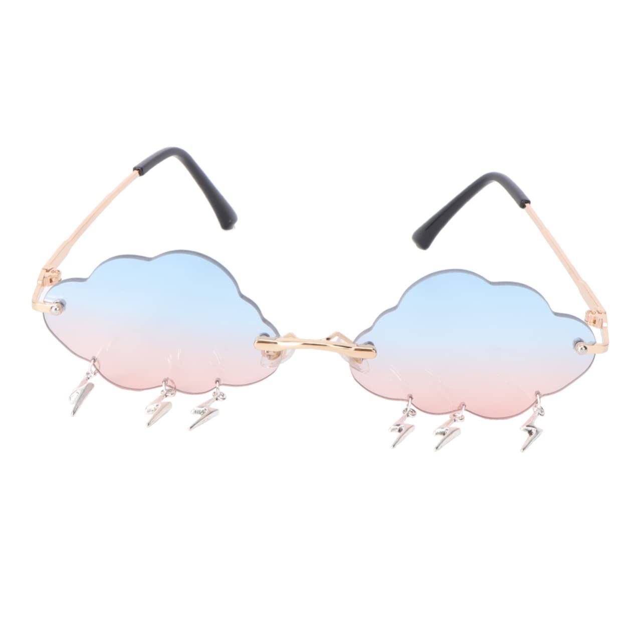 Cloud lightning Sunglasses for Women/Men Rimless Wave Glasses Eyewear for — image 1