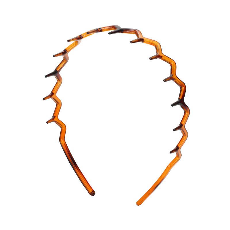 2pcs Zigzag Headband Plastic Wavy Tooth Sharks Tooth Hair Comb Headband for view 2