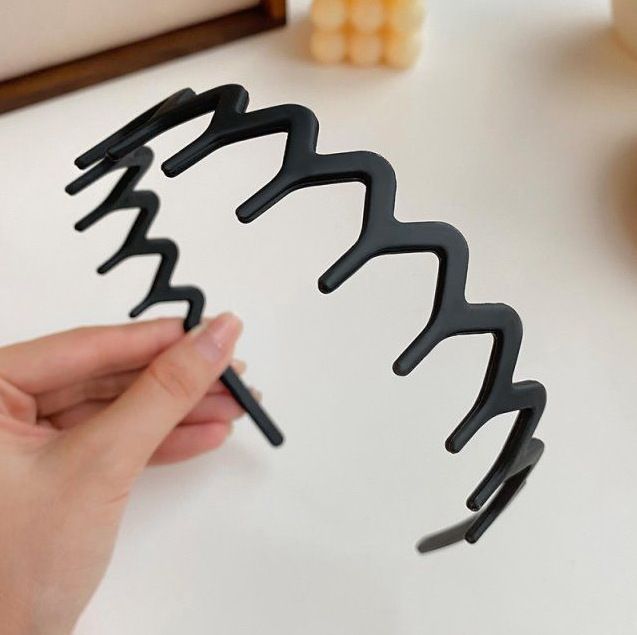 2pcs Zigzag Headband Plastic Wavy Tooth Sharks Tooth Hair Comb Headband for view 5