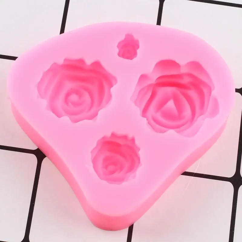 Roses Mold Flower Silicone Cake Molds Chocolate Sugarcraft DecoratingTools view 4