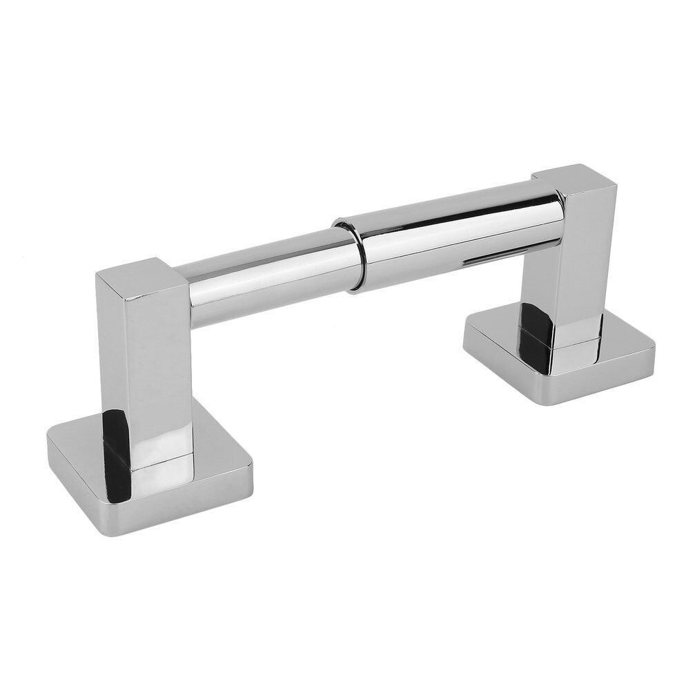 Silver Paper Towel Holder - Modern Spring Wall Paper Tissue Towel Bar Holder — image 1