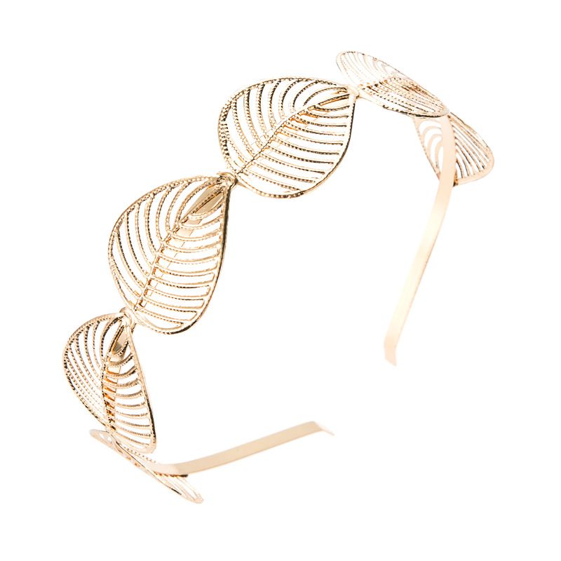 goddess headpiece Baroque tree leaf metal hair band