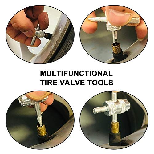 4-in-1 Valve Core Tool Multifunctional Valve Wrench for Automobile Tire Stem view 3