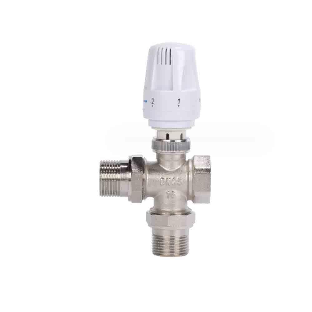 Radiator Valve Three-way radiator thermostatic control valve automatic — image 1