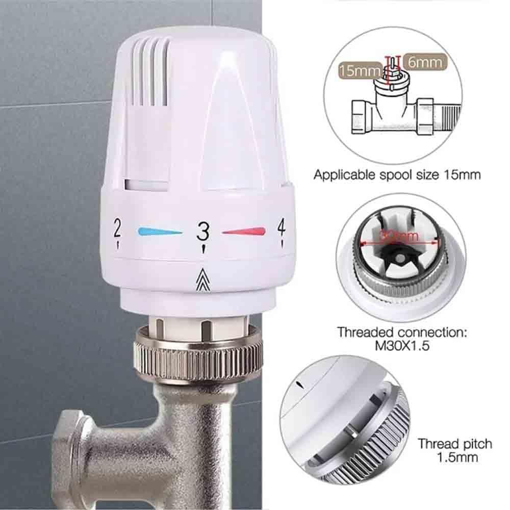 Radiator Valve Three-way radiator thermostatic control valve automatic view 3