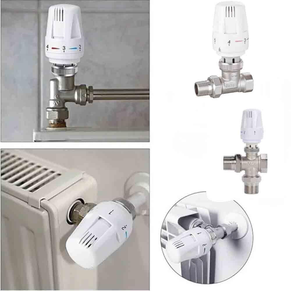 Radiator Valve Three-way radiator thermostatic control valve automatic view 4