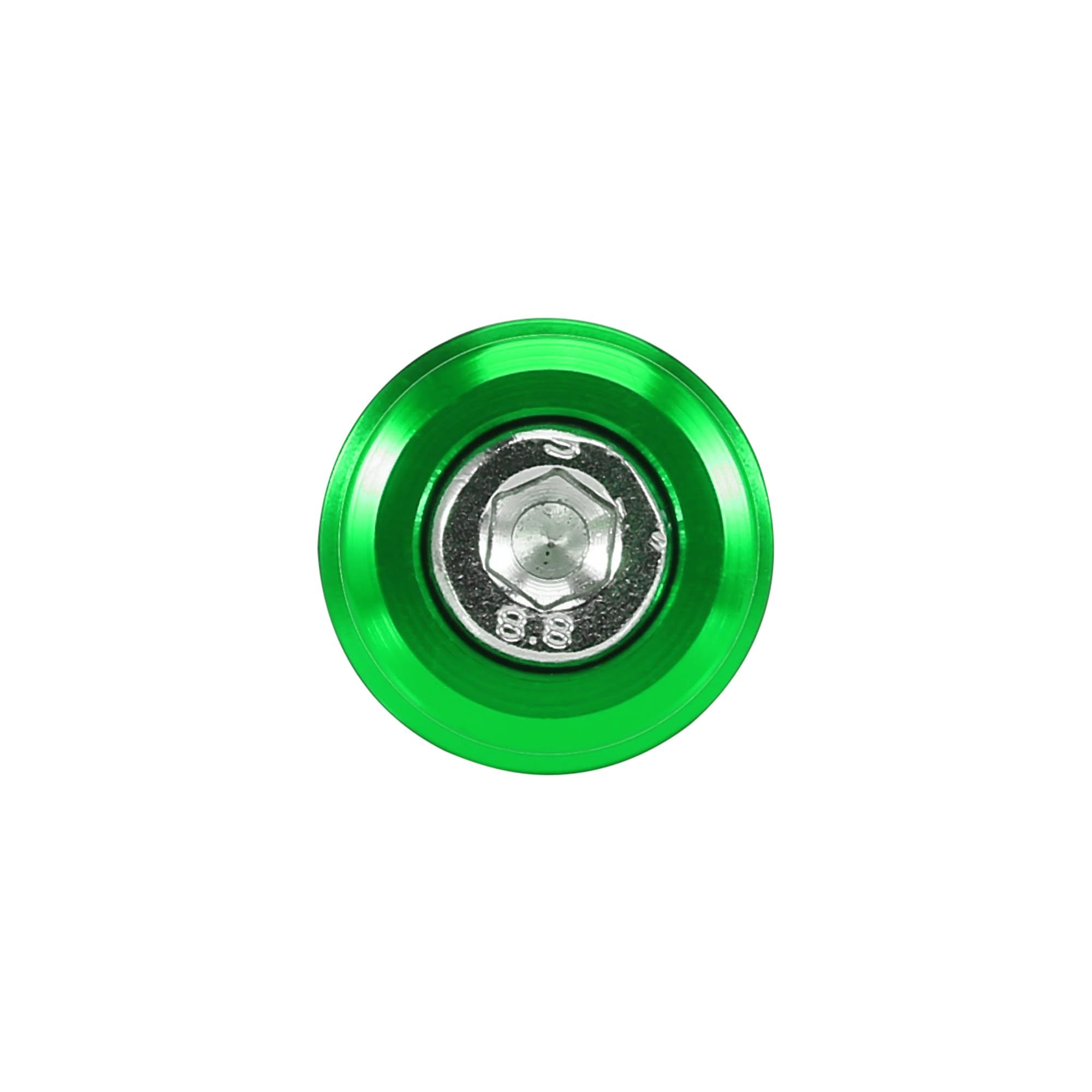 2pcs 8mm Green Aluminum Alloy Motorcycle CNC Swing Arm Spool Slider Stand view 5