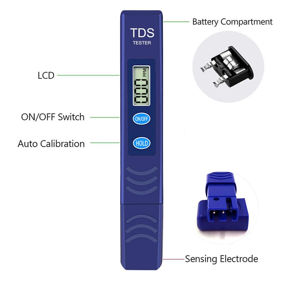 Household Drinking Water (Blue) Hand Held Digital Water Test Pen for Farming view 3