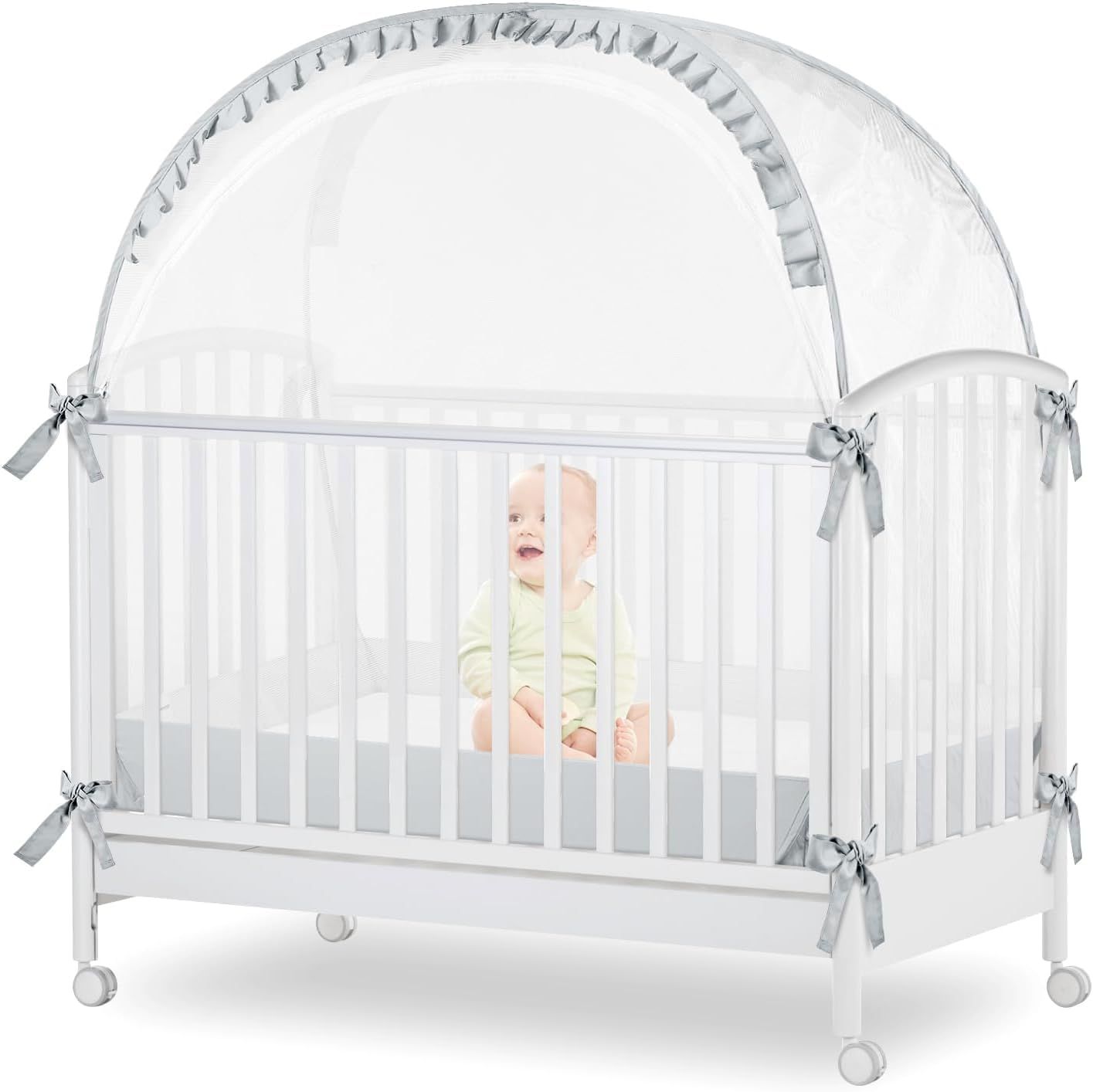 Baby Crib Tent Net to Keep Baby from Climbing Out — image 1
