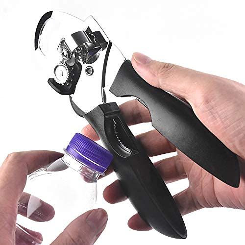 4 in 1 Stainless steel, Manual easy bottle openers with Ultra Sharp Cutting view 3