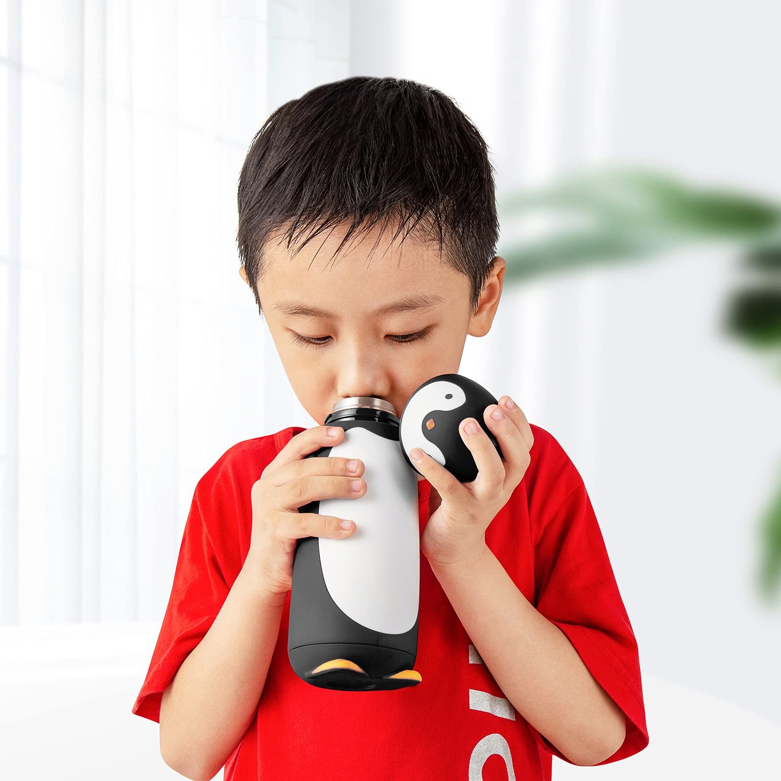 Penguin Stainless Steel Vacuum insulated tumblers Travel Mug Tea Water Bottle view 5