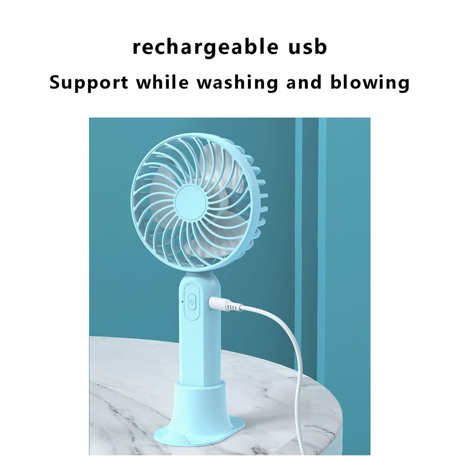 Mini Handheld Fan，USB Cooling Fan with，Hand Held Fan Portable Handheld Mini view 4