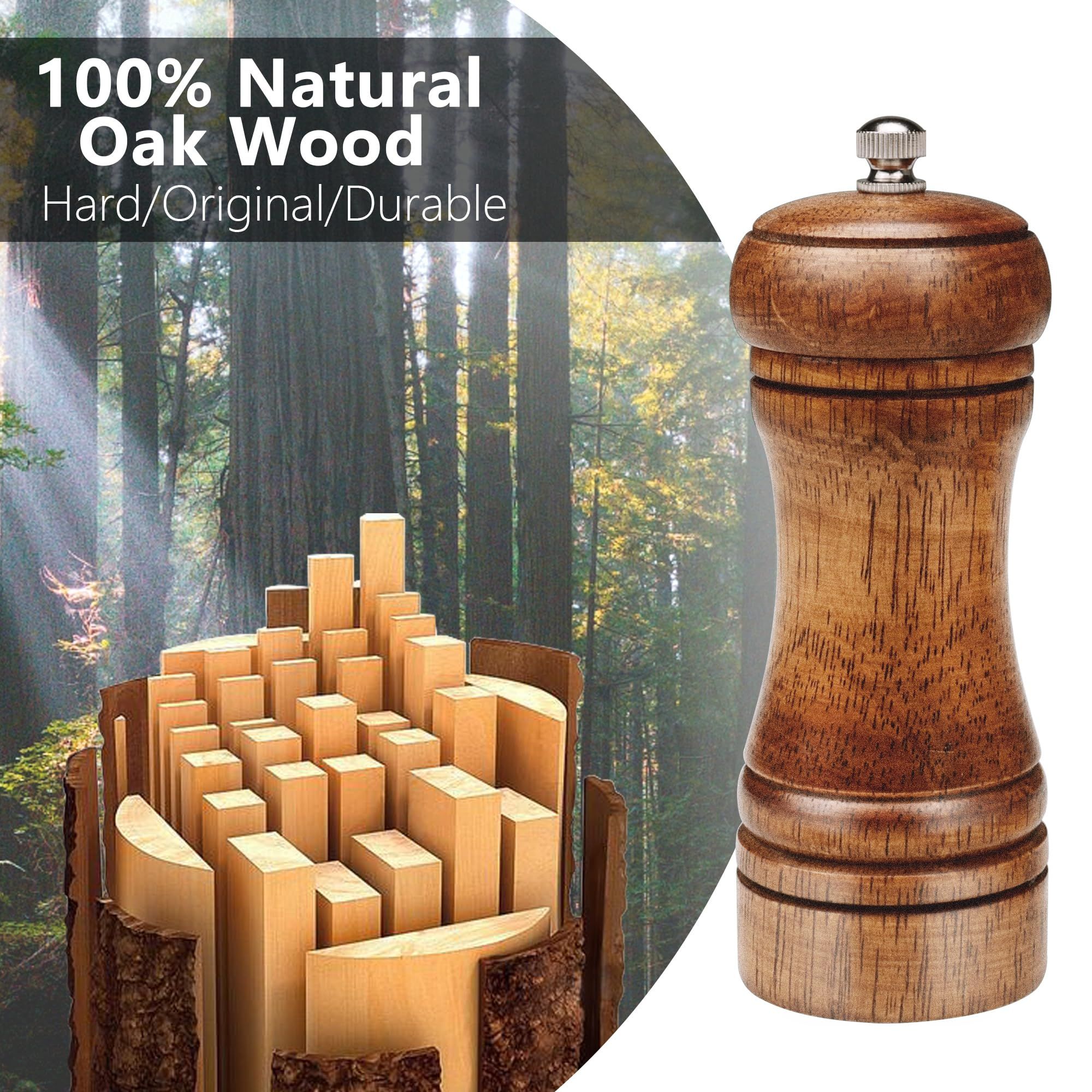 Wood Pepper Grinder Pepper Mill view 3