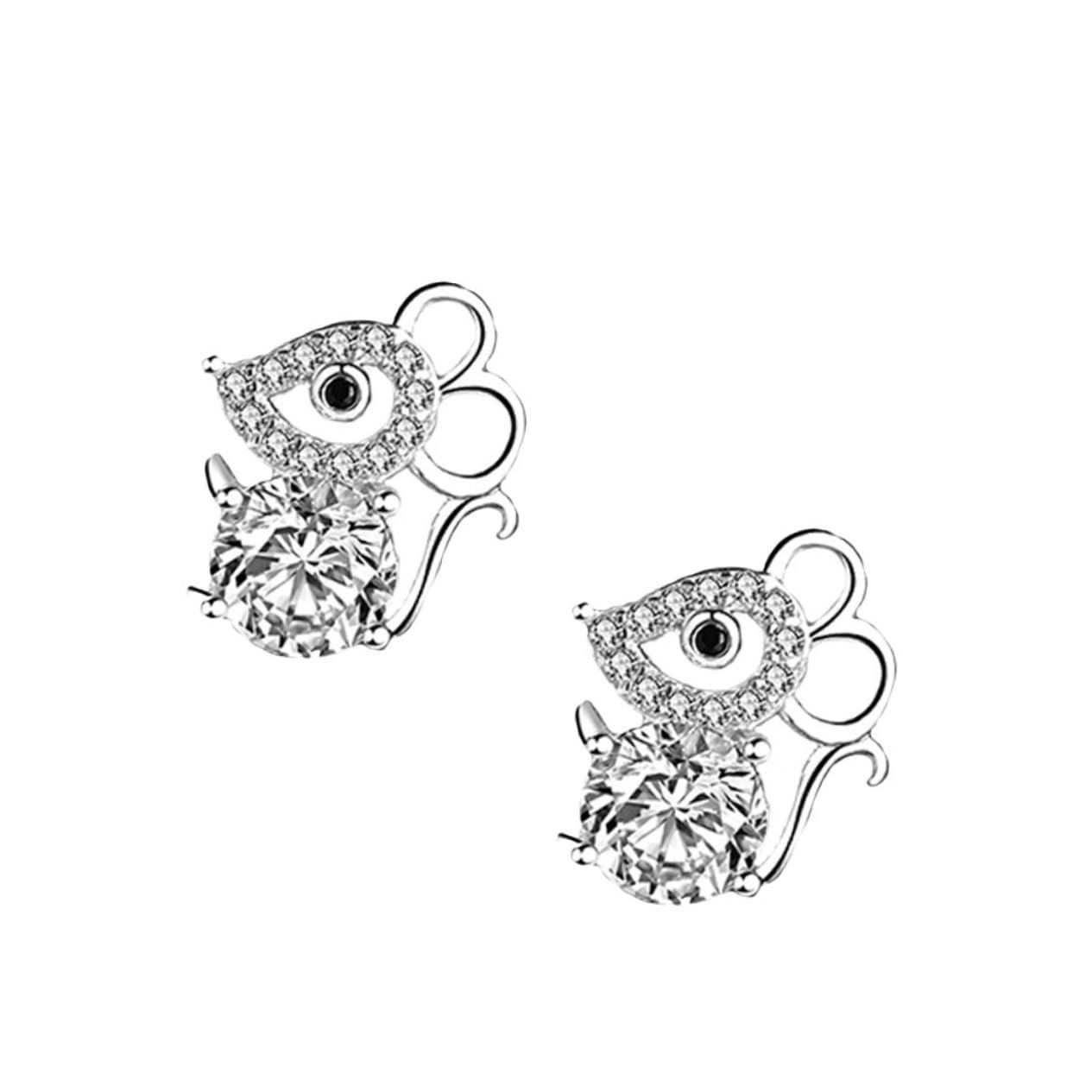 1 Pair Mouse Year Woman Jewelry Classy Earrings Wedding Earings Mouse Year view 5