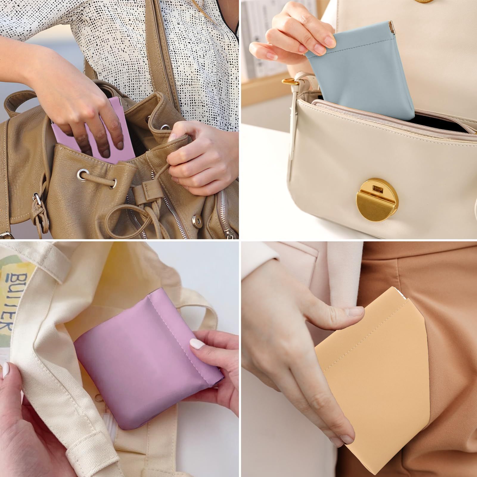 3 PCS Small Makeup Bag for Purse view 5