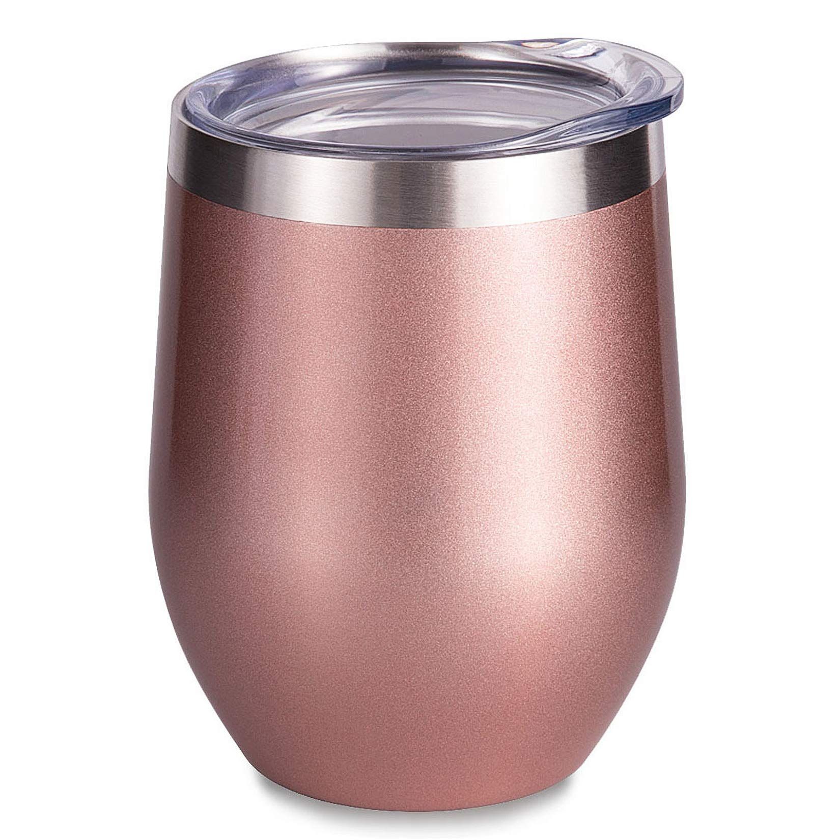 Double Wall Stainless Steel Stemless Insulated Wine Glass Durable Insulated