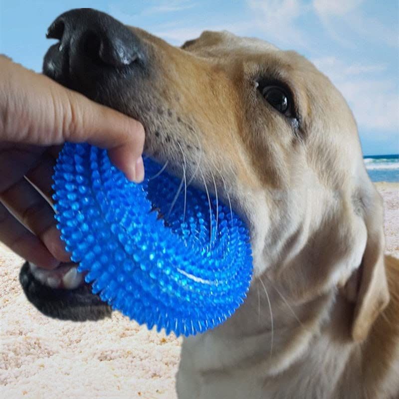 Toys for Aggressive Chewers Dental Cleaning [Non-Toxic Soft Natural Rubber] view 4