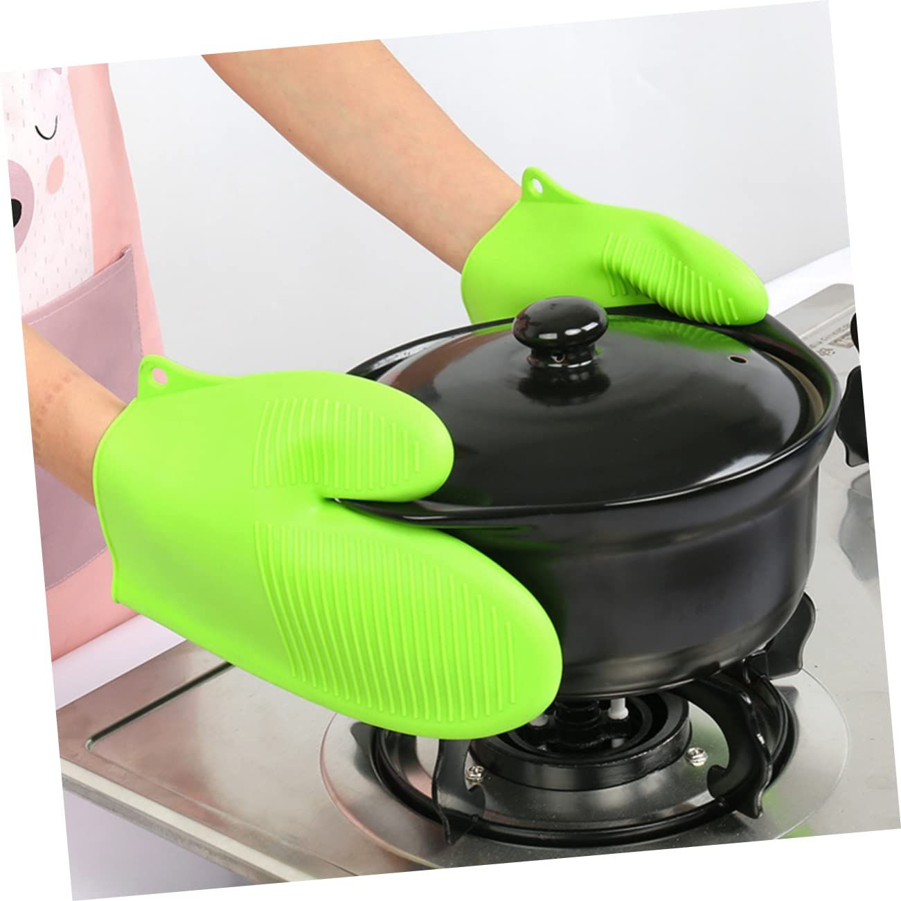 2pcs Oven Glove Kitchen Mitt Oven Mitt Mitts Waterproof Gloves Water Proof view 2