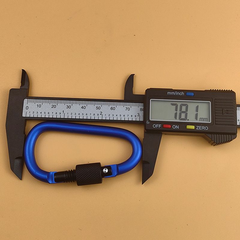 Locking Carabiner Clip, 2-Pack Carabiner Clip Heavy Duty Made of Steel Alloy view 4