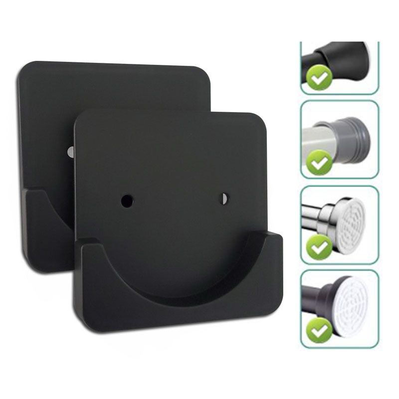 Shower Curtain Rod Mount Holder for Wall view 3