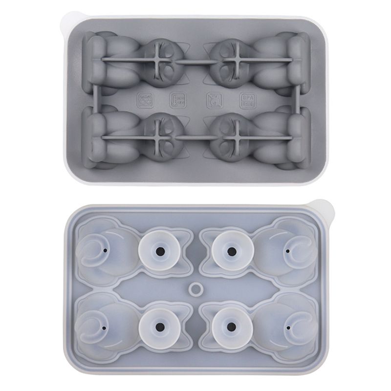 3D Cat Ice-Cube Mold - Free Silicone Reusable Ice Cube Moulds for Bourbon Gin — image 1