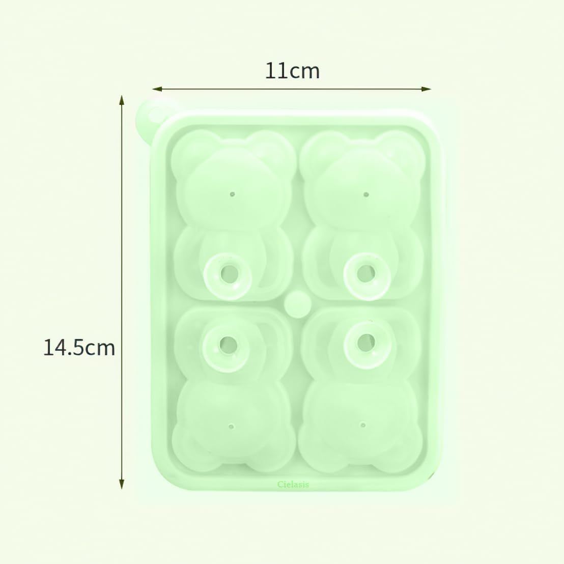 Four Consecutive Ice Cube Molds view 3