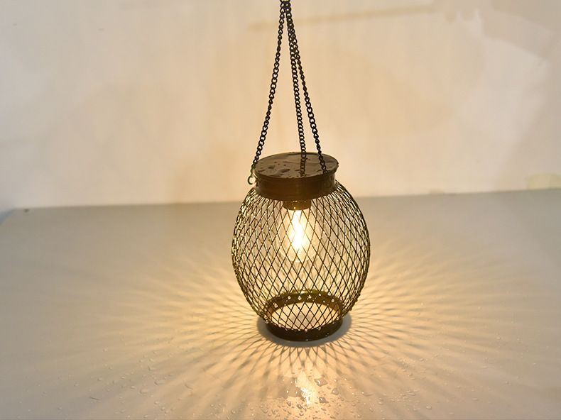Solar Lantern Outdoor, Upgraded Hanging Lights Outdoor Garden Metal Lanterns