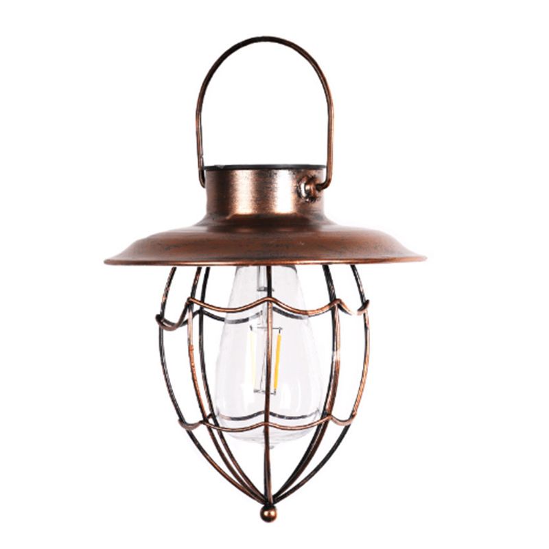 Lawn Lamp Vintage Lantern Hanging Solar Lamp Wall Sconce Vintage Garden