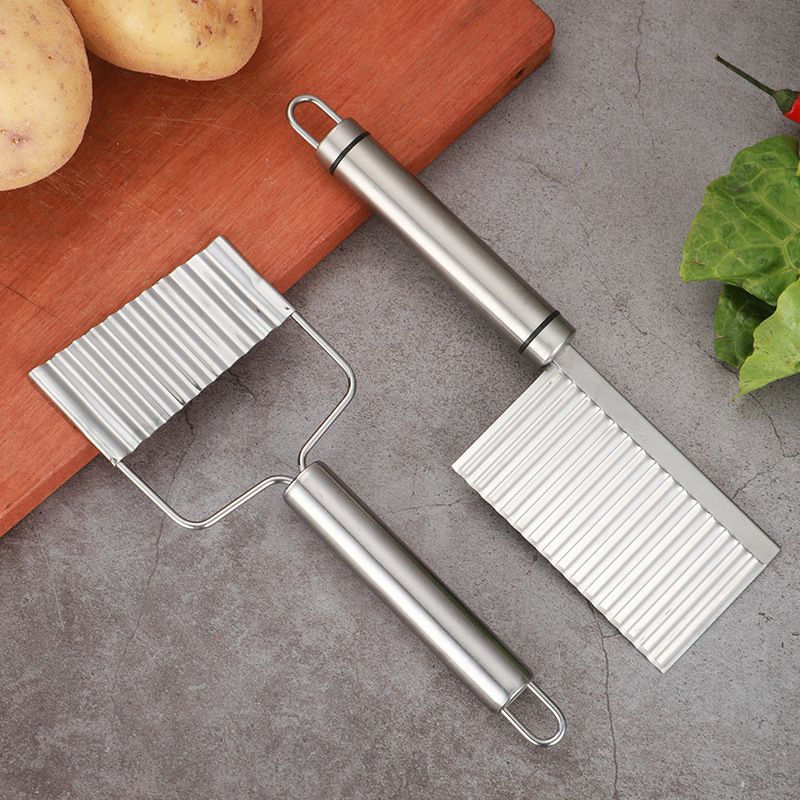 Crinkle Cutter Veggies Stainless Steel Crinkle Slicer with Hang Hole Wavy view 2