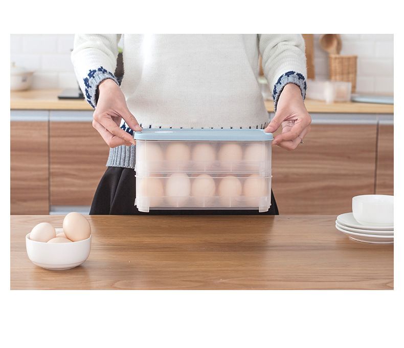 Plastic Egg Box Portable Egg Storage Box view 4