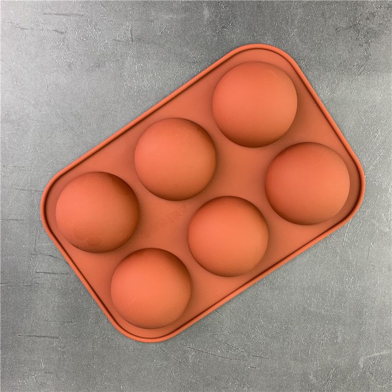 6 Holes Medium Semi Sphere Silicone Molds — image 1