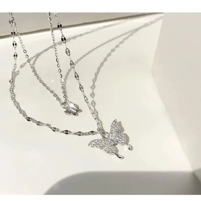 Layered Choker Necklace for Women Diamond Pendent Necklace for Mothers Day view 4